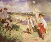 Flying the Kite Laura Knight